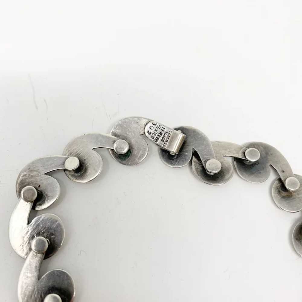 Vintage Los Castillo Taxco silver spiral necklace… - image 12