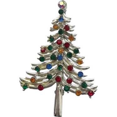 Sparkling Signed DODDS Rhinestone Christmas Tree … - image 1