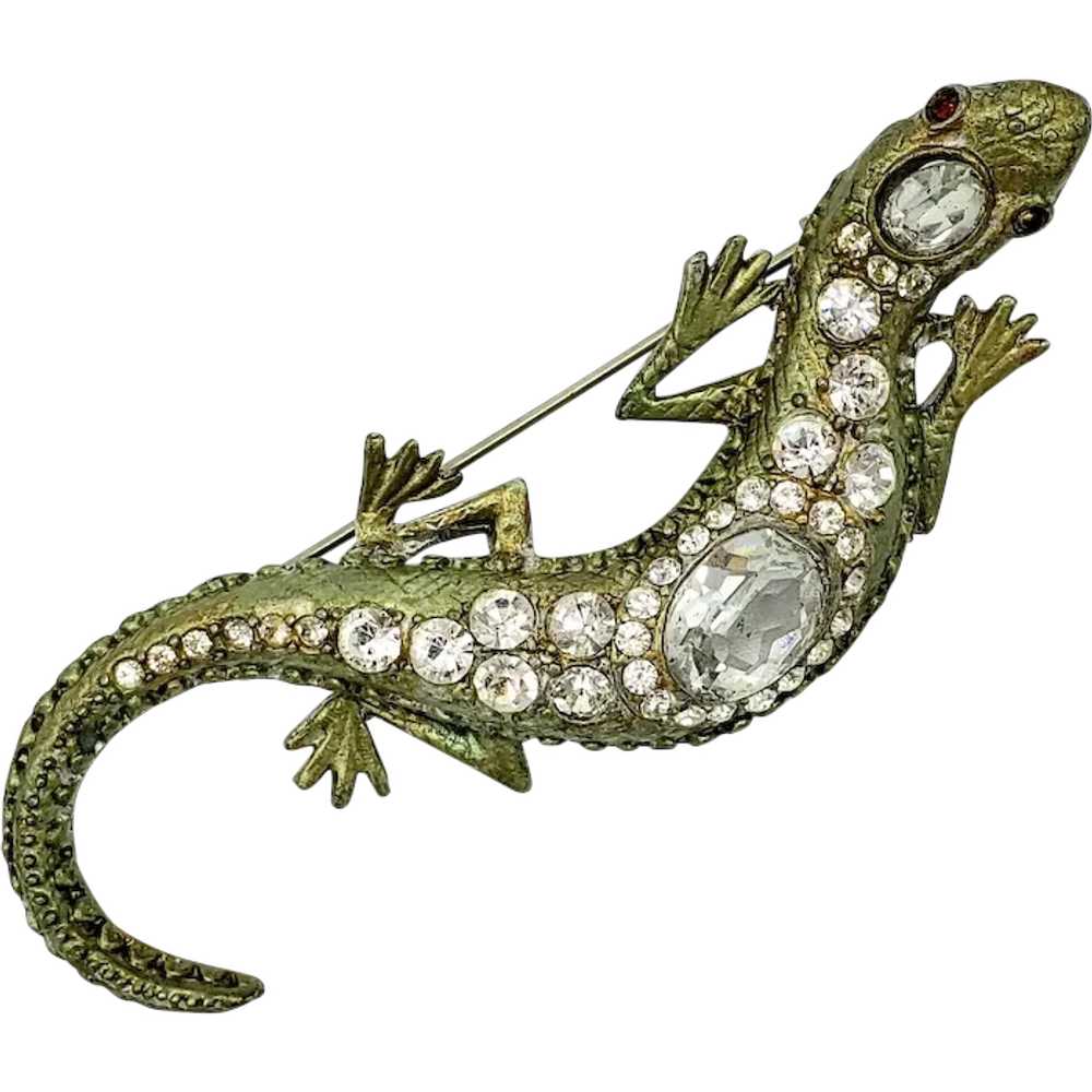 LOVELY Lizard Brooch - image 1