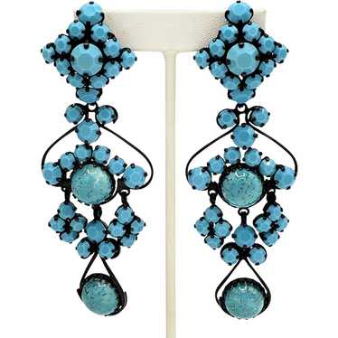 Turquoise shoulder earrings - Gem