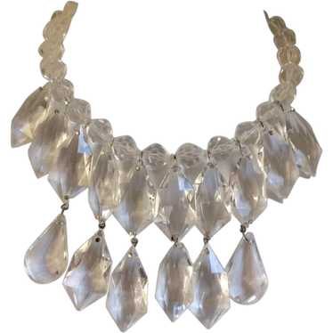 Fun Clear Lucite Necklace - image 1