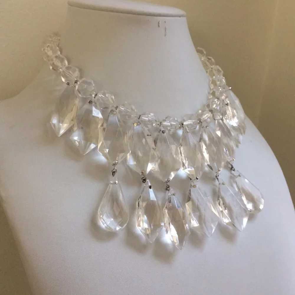 Fun Clear Lucite Necklace - image 2