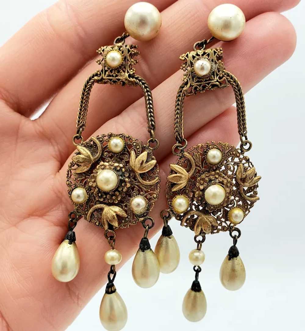 PRETTY Pearl Drop Earrings - image 2