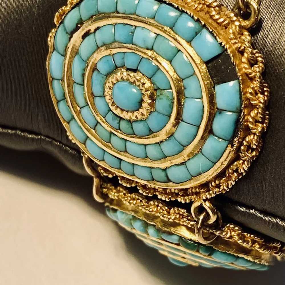 Victorian 18k Turquoise Bracelet French - image 7