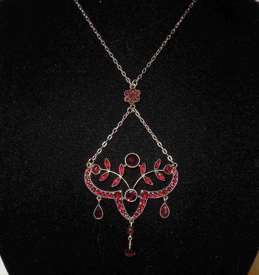 Victorian Bohemian Garnet Necklace c. 1880's - image 3