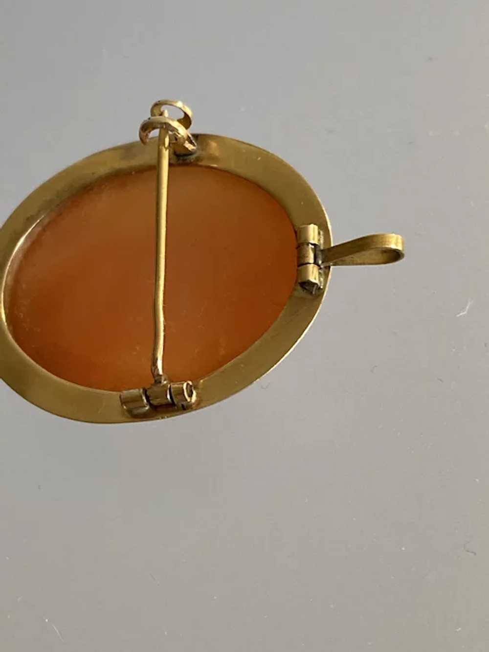 14K Yellow Gold Left Facing Cameo - image 6