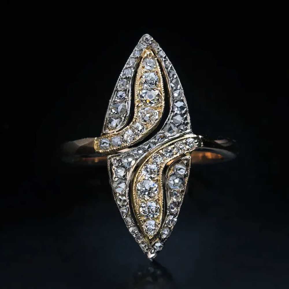 Antique Marquise Shape Diamond Ring - image 5