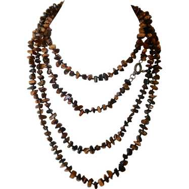 Estate 6 feet 8 Inches LONG Tiger's Eye Single St… - image 1