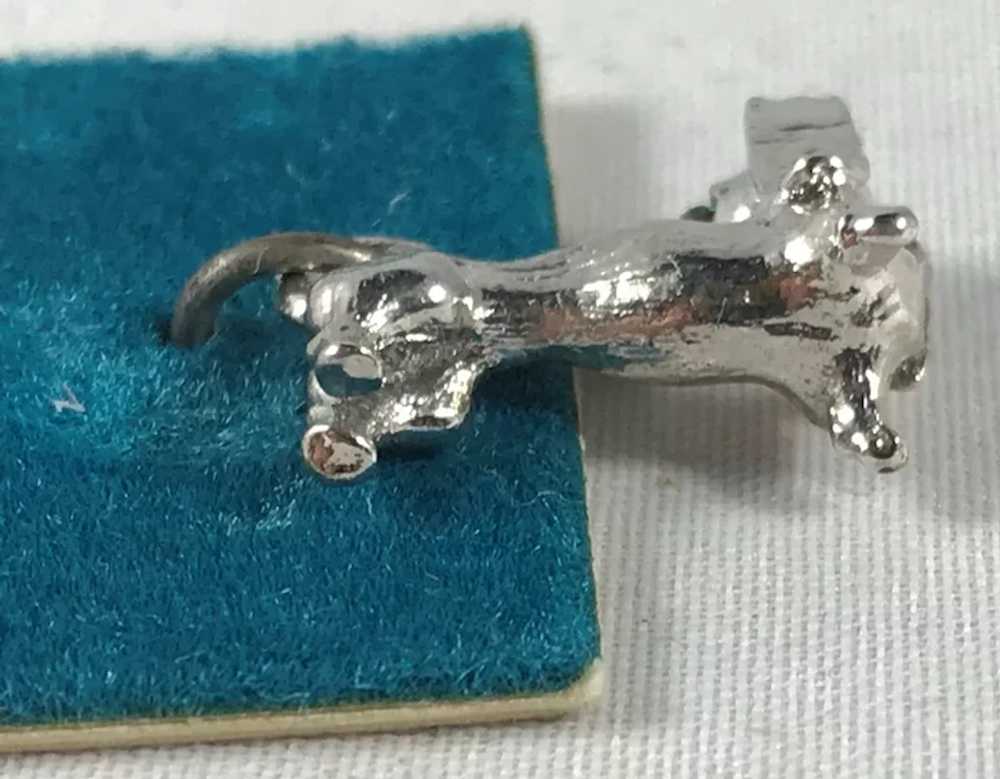 New Old Stock Sterling Silver Dachshund Dog Charm - image 3