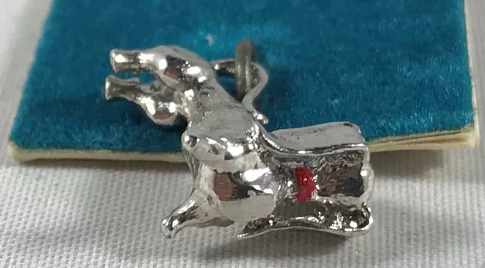 New Old Stock Sterling Silver Dachshund Dog Charm - image 4