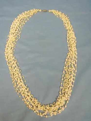 Flapper Beads Necklace 14 Strand ART DEco