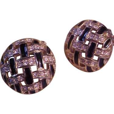 Vintage Swarovski Clip-On Earrings - image 1