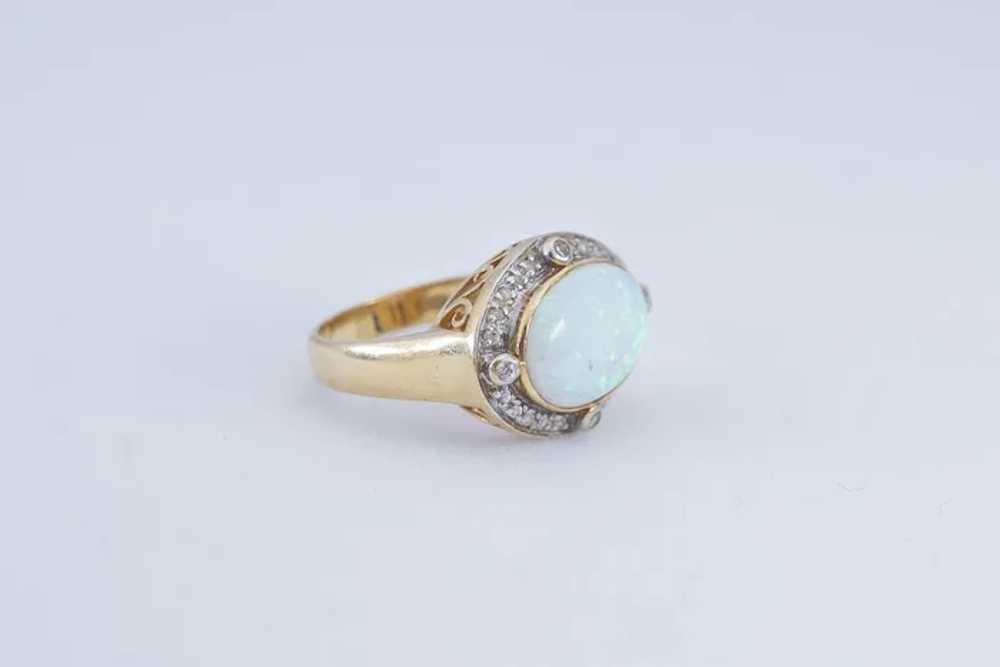 14K Gold Opal ring - image 2