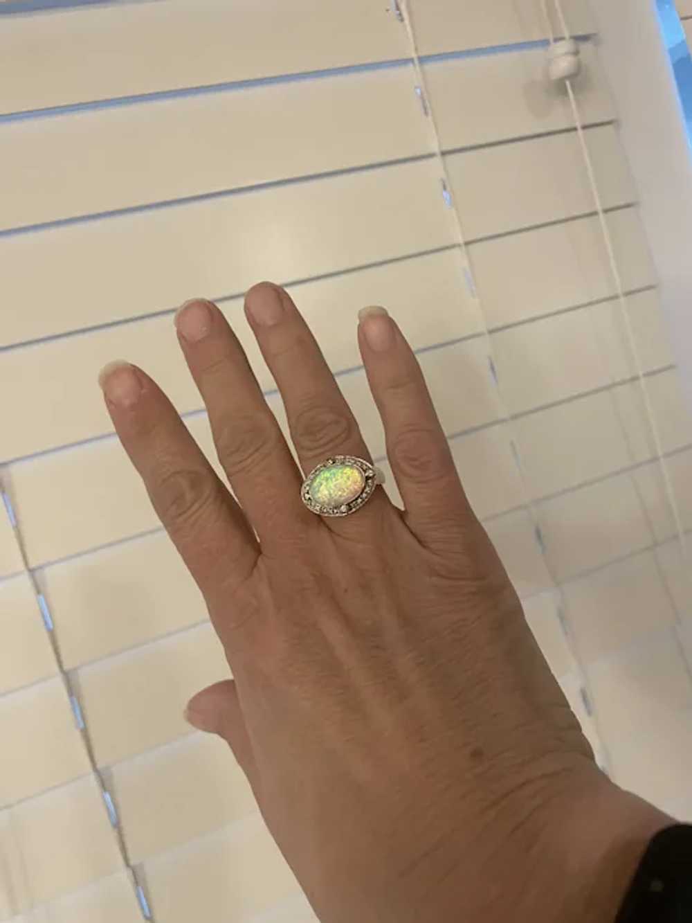 14K Gold Opal ring - image 7