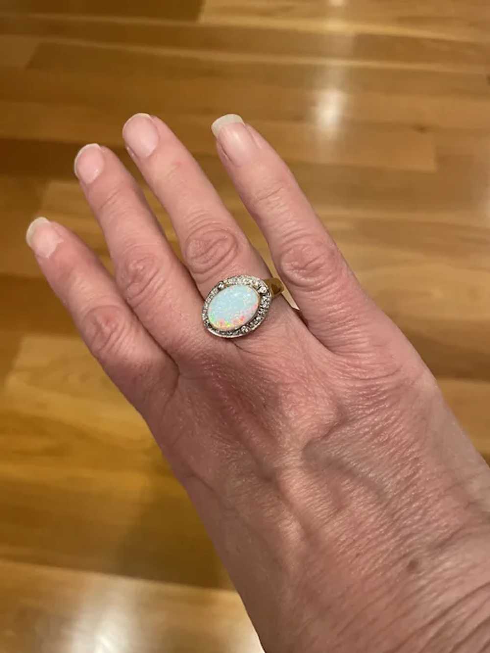 14K Gold Opal ring - image 9