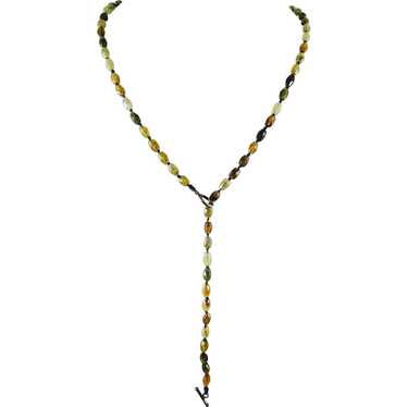 Faceted Peridot Beads Necklace - image 1