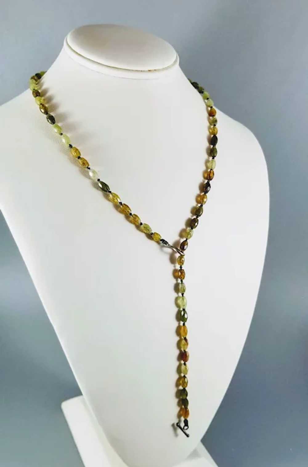 Faceted Peridot Beads Necklace - image 2
