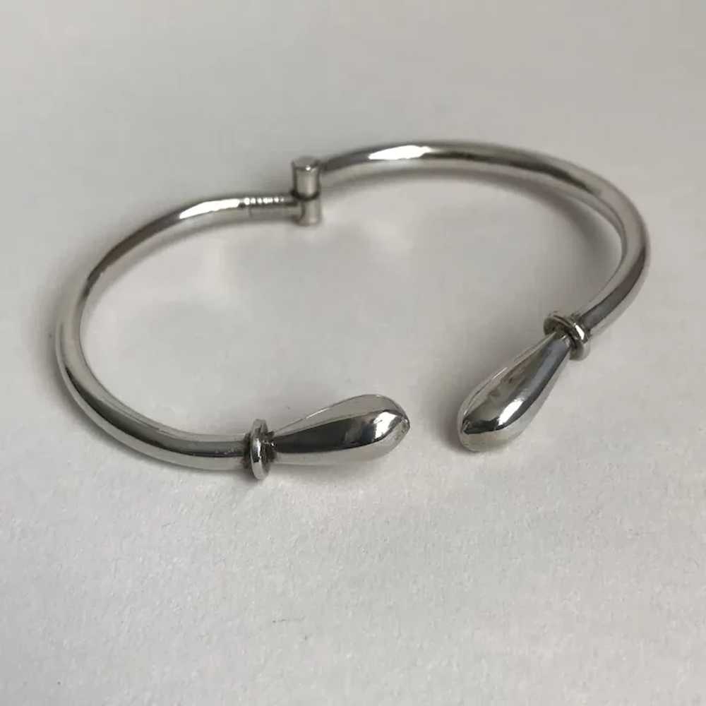 Mexican Sterling Bracelet Bypass Signed c1960’s - image 2