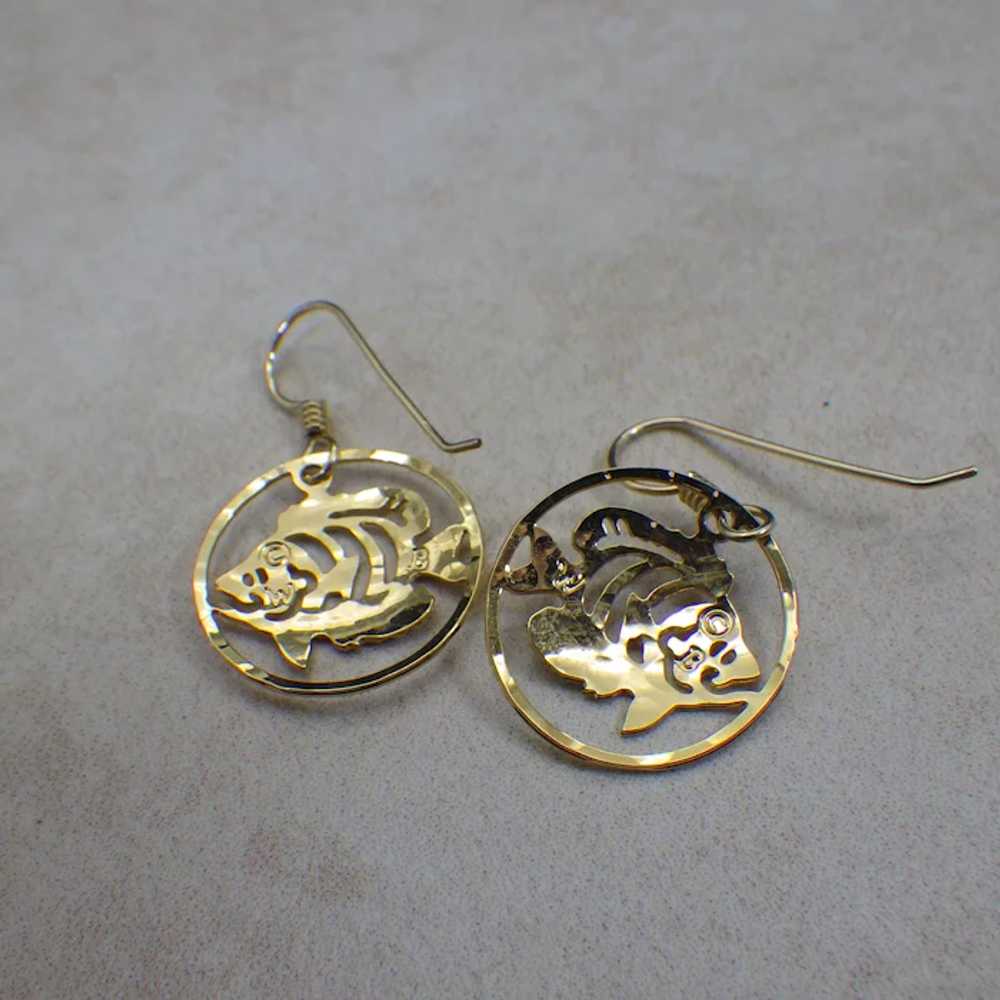 Wild Bryde Fish Earrings, Gold Filled Ear Wires, … - image 3