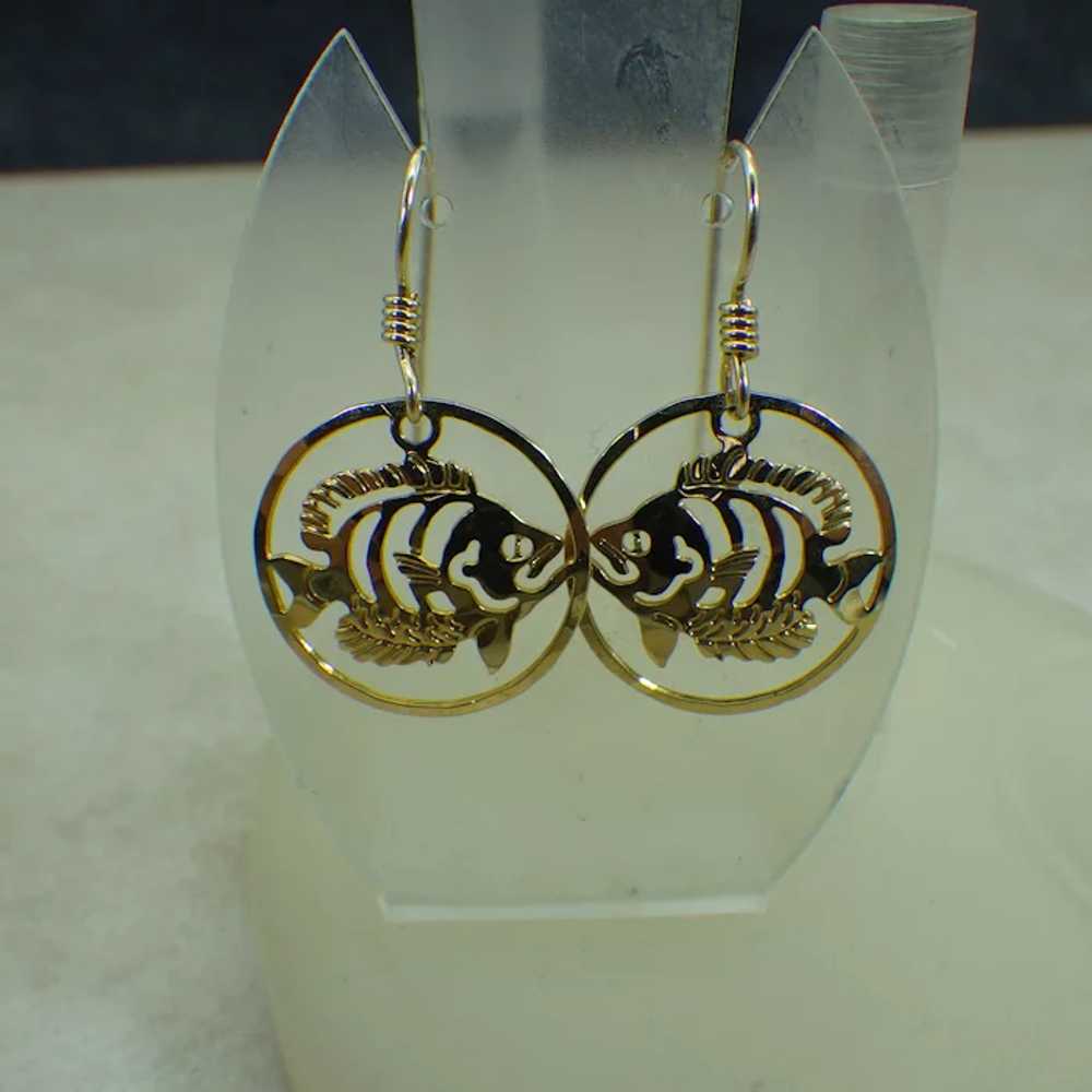 Wild Bryde Fish Earrings, Gold Filled Ear Wires, … - image 5