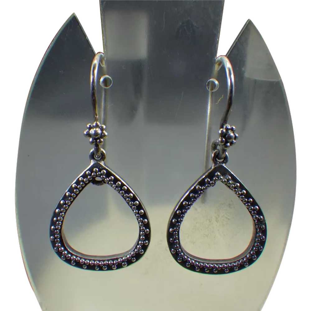 Sweet Simple Sterling Bali Dot Pierced Earrings, … - image 1