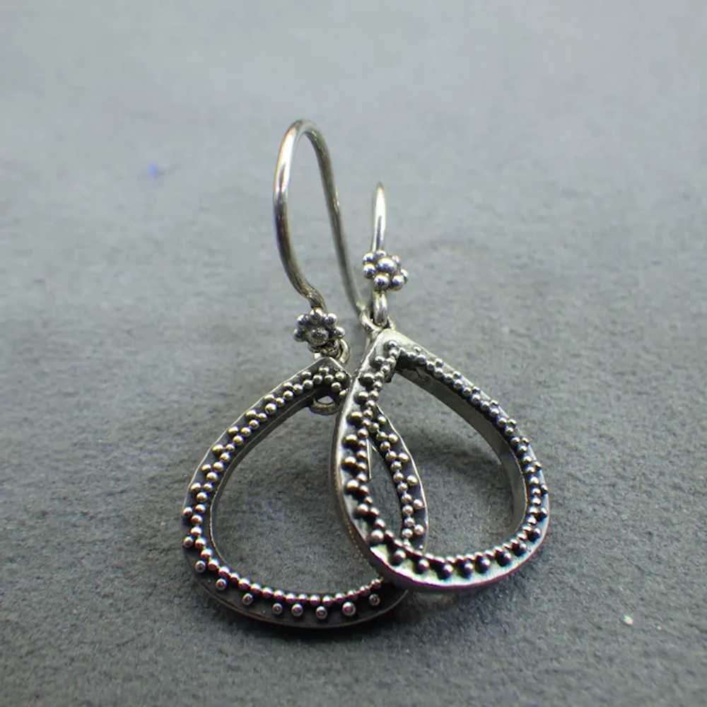 Sweet Simple Sterling Bali Dot Pierced Earrings, … - image 2