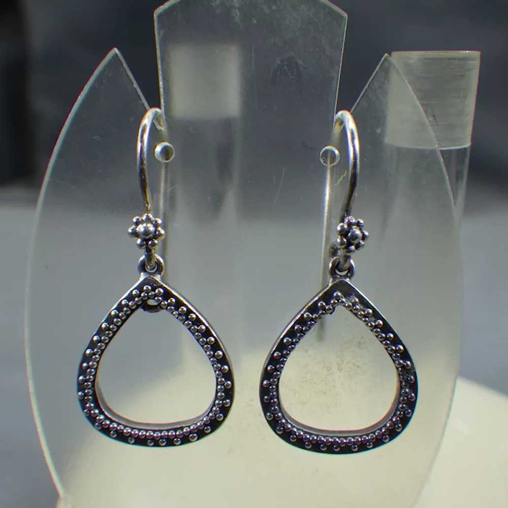 Sweet Simple Sterling Bali Dot Pierced Earrings, … - image 4