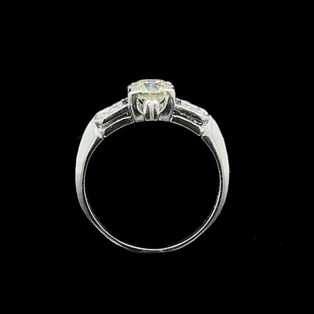 Art Deco .65ct. Diamond Antique Engagement Ring P… - image 5
