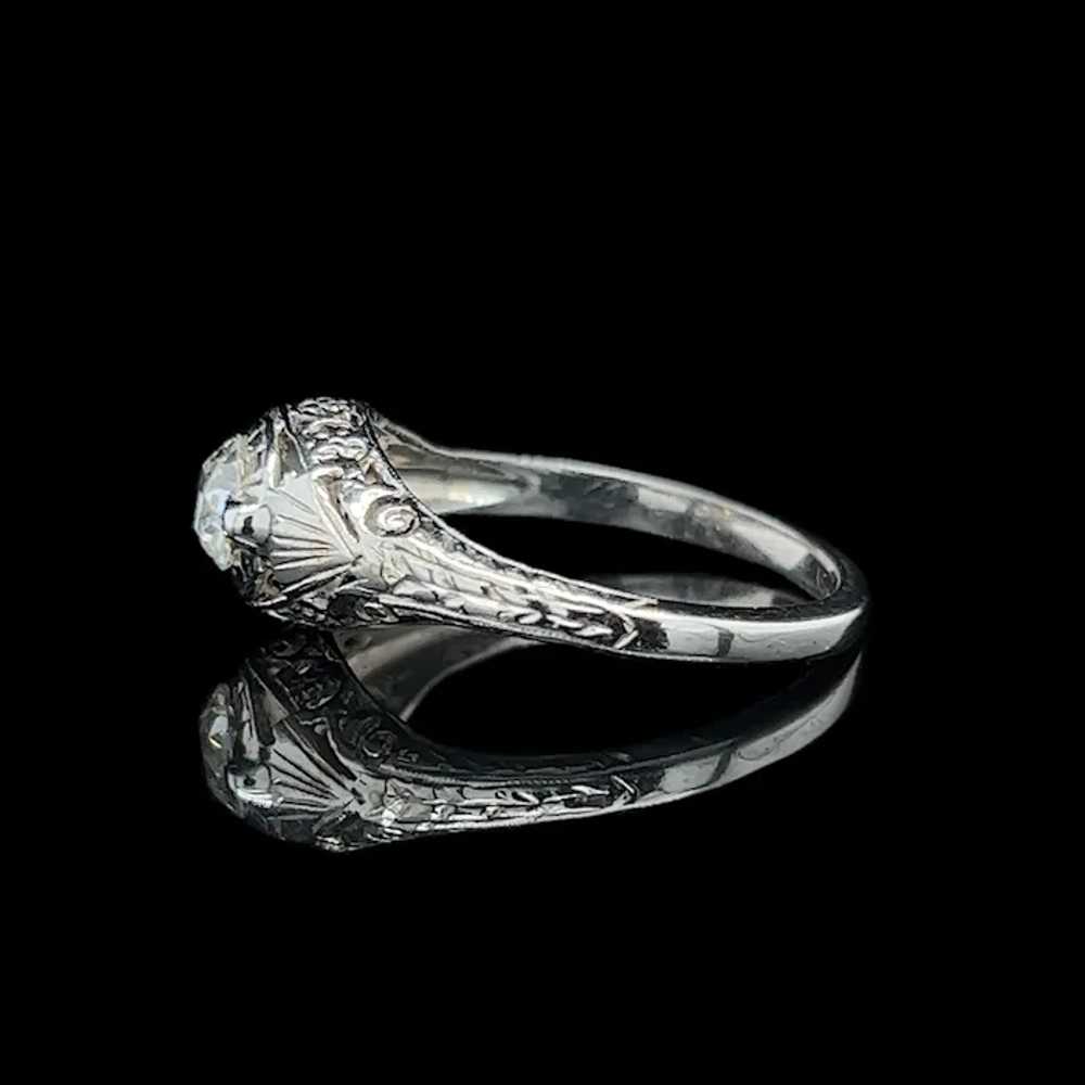 Edwardian .45ct. Diamond Antique Engagement - Fas… - image 3