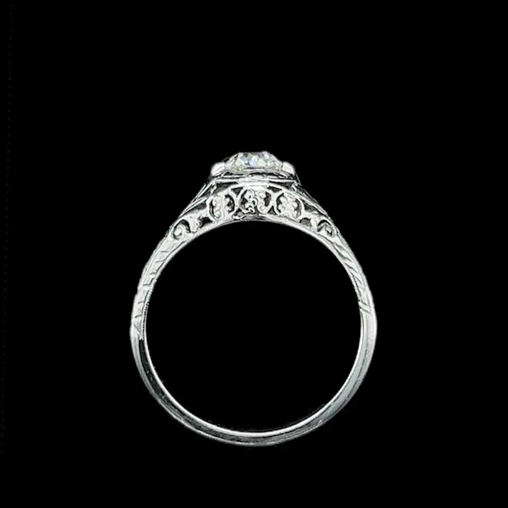 Edwardian .45ct. Diamond Antique Engagement - Fas… - image 5