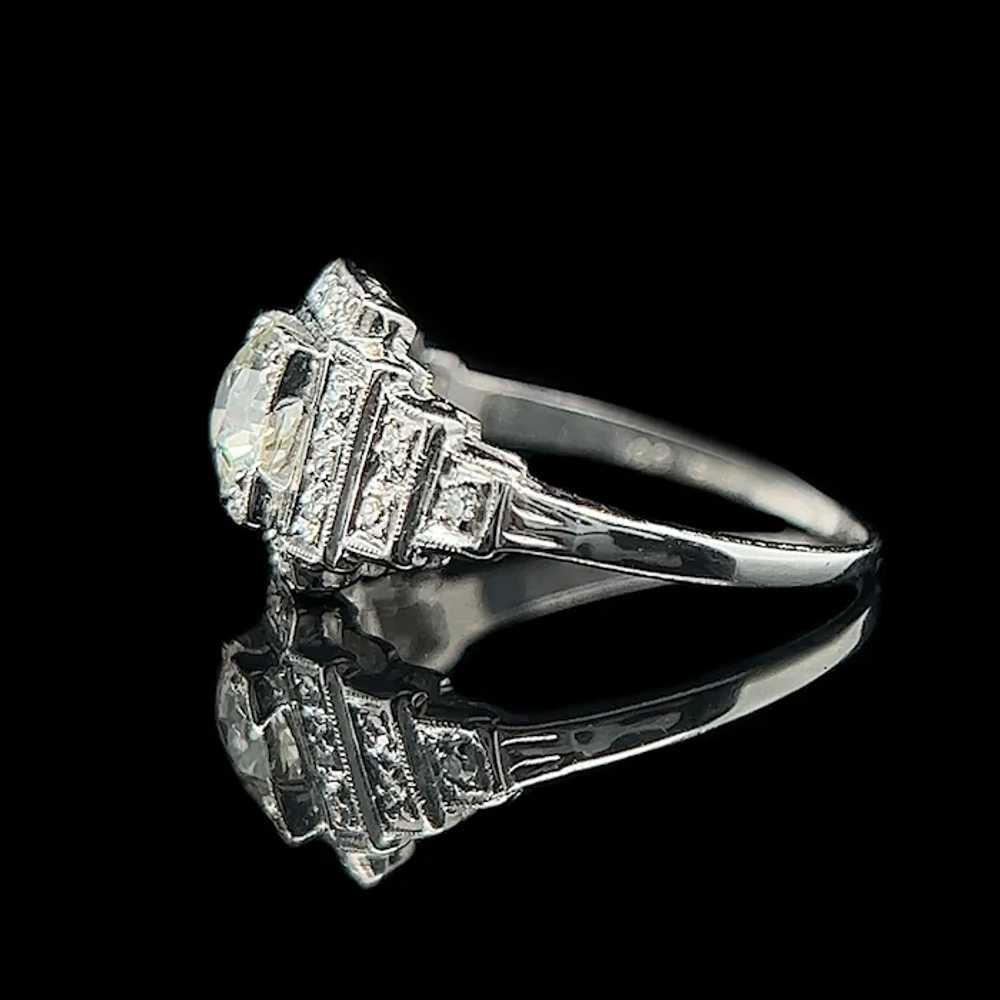 Art Deco .75ct. Diamond Antique Engagement - Fash… - image 3