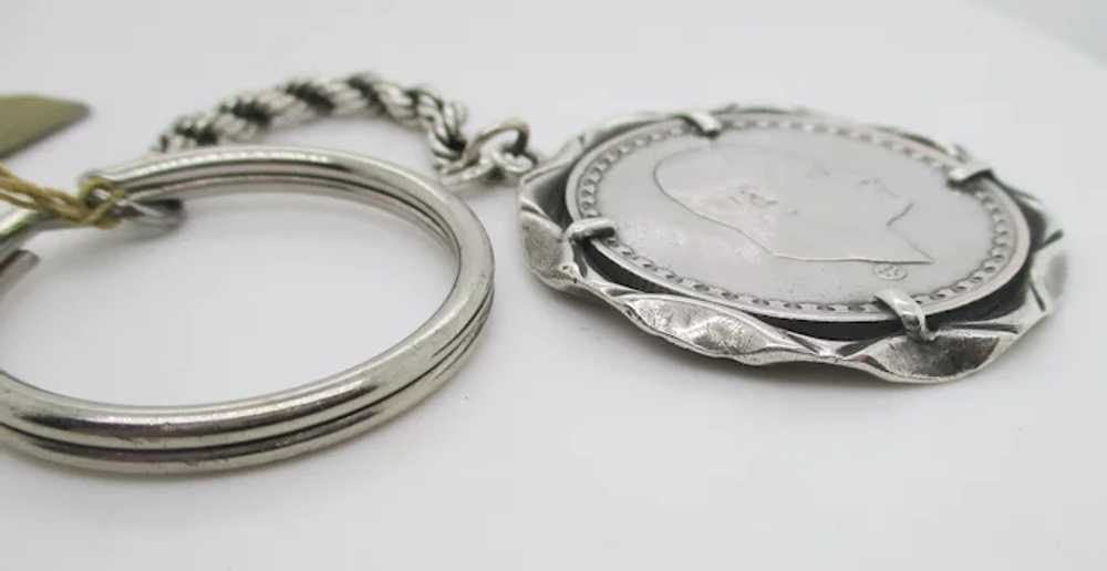 Egyptian Silver Coin in Handmade Silver Mount on … - image 3