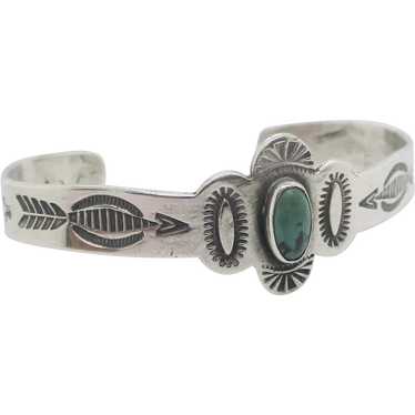 Silver Childs Bracelet Southwestern with Turquoise