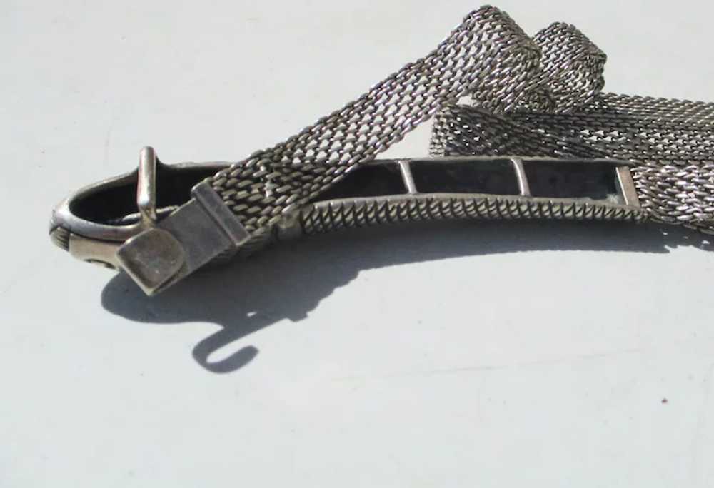 1940s Vintage Silver Snake Belt - image 6