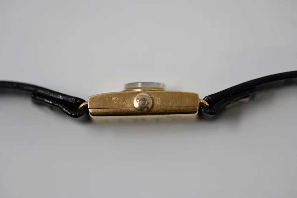 Vintage 18k Gold Onsa Mechanical Ladies Watch - image 3