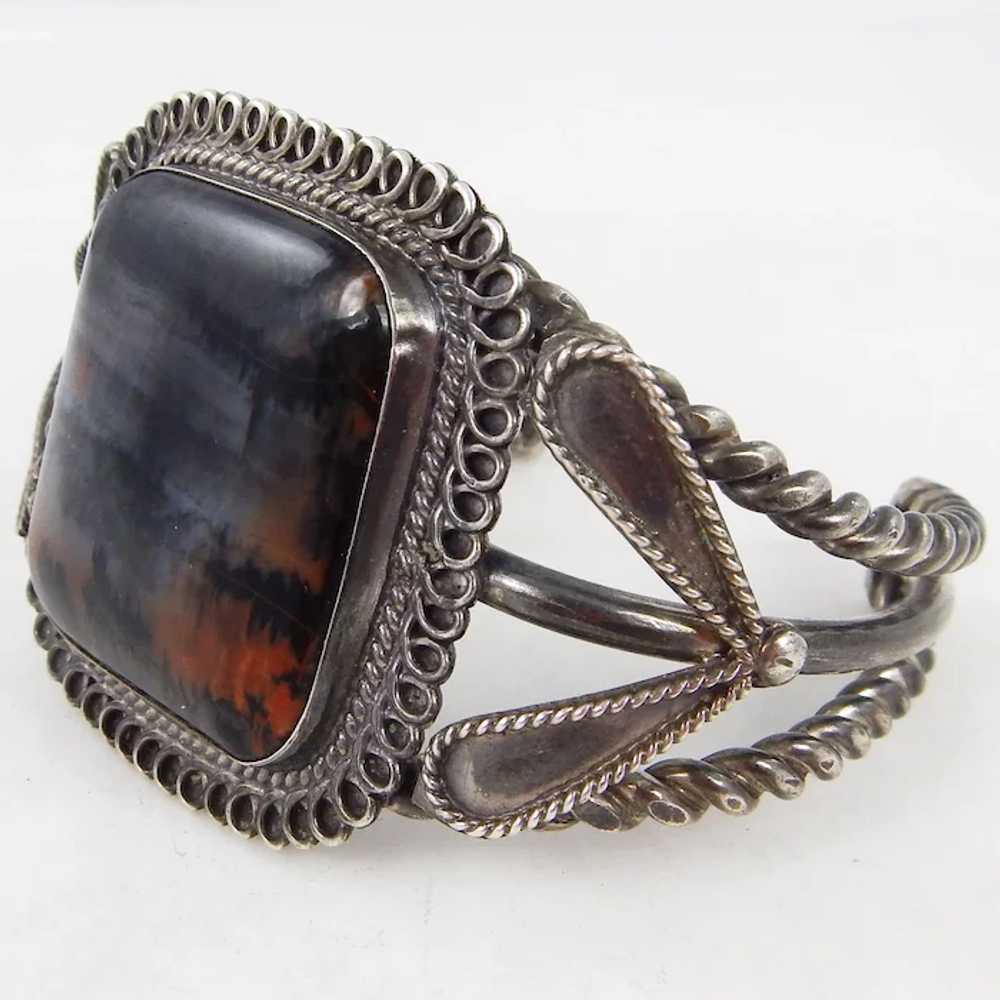 A WONDERFUL Sterling Silver Twisted Wire with Pet… - image 9