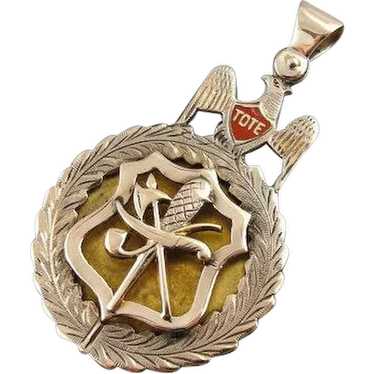 Antique Masonic Tote Medallion - image 1