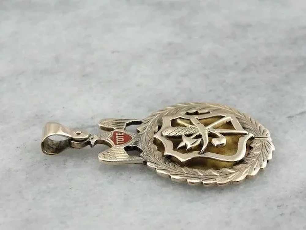 Antique Masonic Tote Medallion - image 3