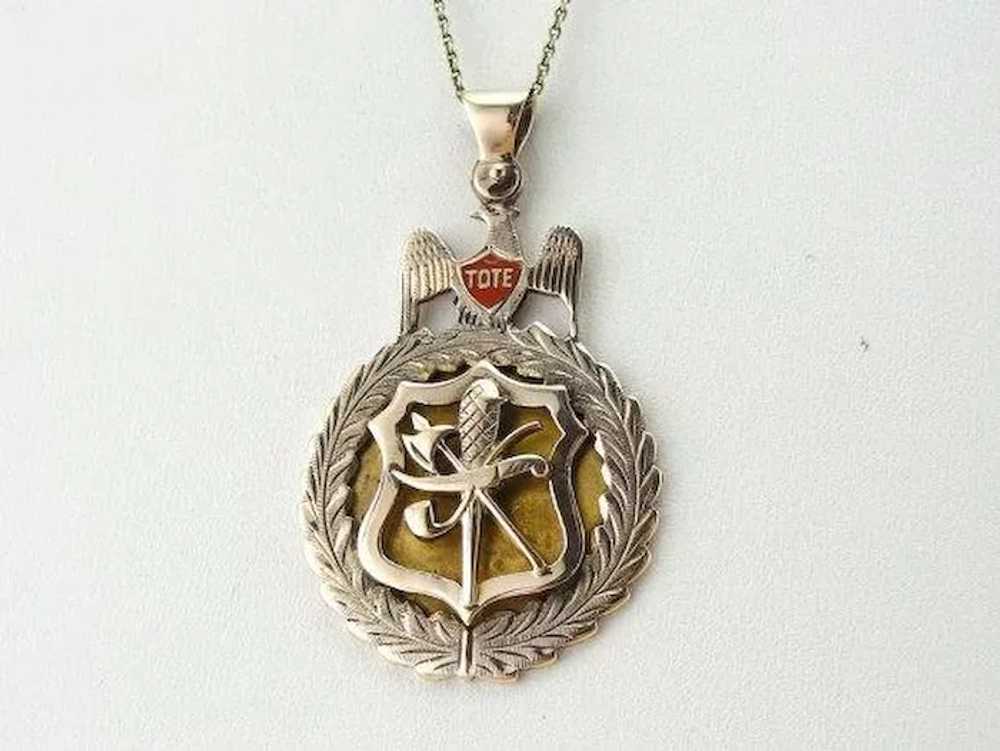 Antique Masonic Tote Medallion - image 5