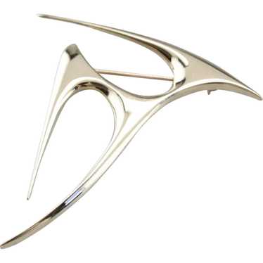 Modernist Abstract Pin Brooch - image 1