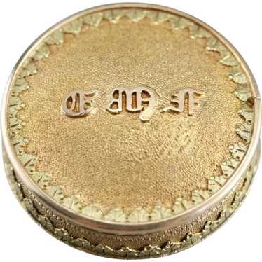 Antique Monogramed Pill Box - image 1