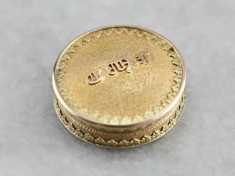 Antique Monogramed Pill Box - image 2