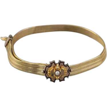 Victorian Seed Pearl Tassel Bracelet