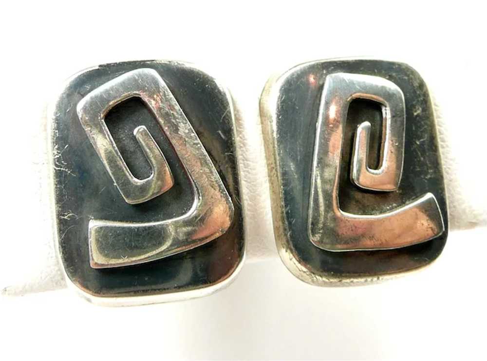 Slick Enrique Ledesma Spiral Earrings c. 1960 - image 2