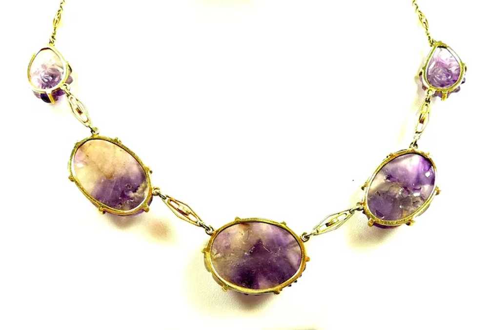 Amusing Lavender Jadeite Necklace c. 1910-20 - image 5