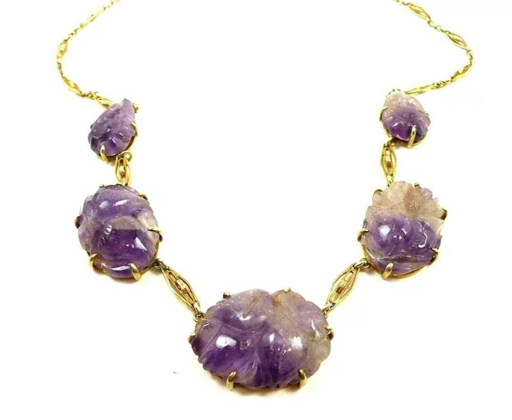 Amusing Lavender Jadeite Necklace c. 1910-20 - image 8