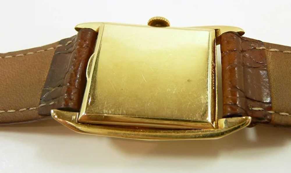 Interesting Baylor Vintage Gold Tank Watch c. 195… - image 5
