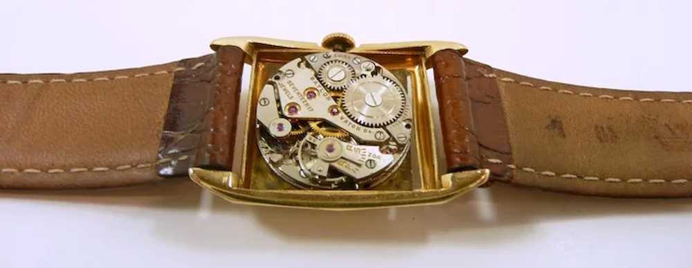 Interesting Baylor Vintage Gold Tank Watch c. 195… - image 6