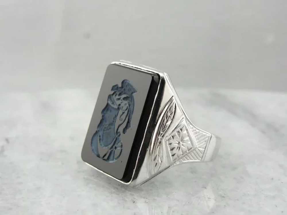 The Mother of Dragons: Vintage Intaglio Ring with… - image 2
