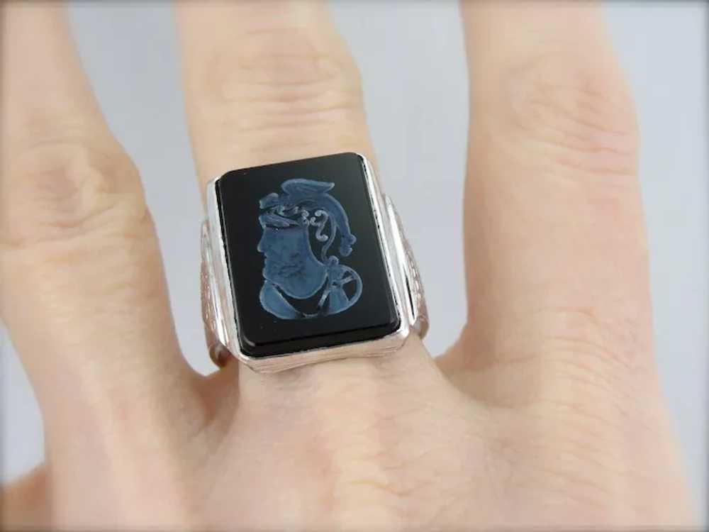 The Mother of Dragons: Vintage Intaglio Ring with… - image 4
